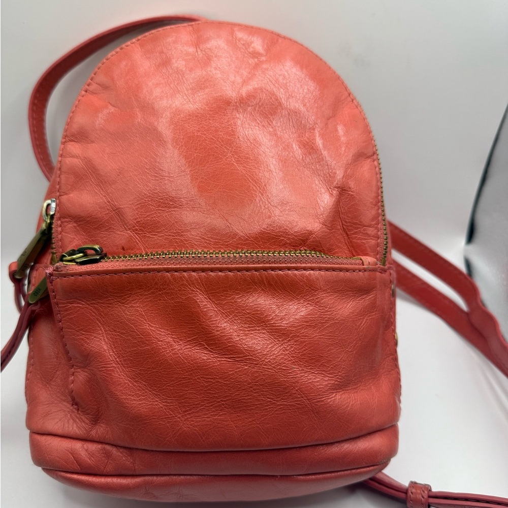 HOBO Vibrant Coral Backpack Crossbody covrtible